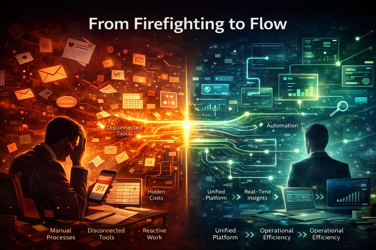 From Firefighting to Flow: transforming disconnected tools and manual processes into a unified platform with automation and operational efficiency